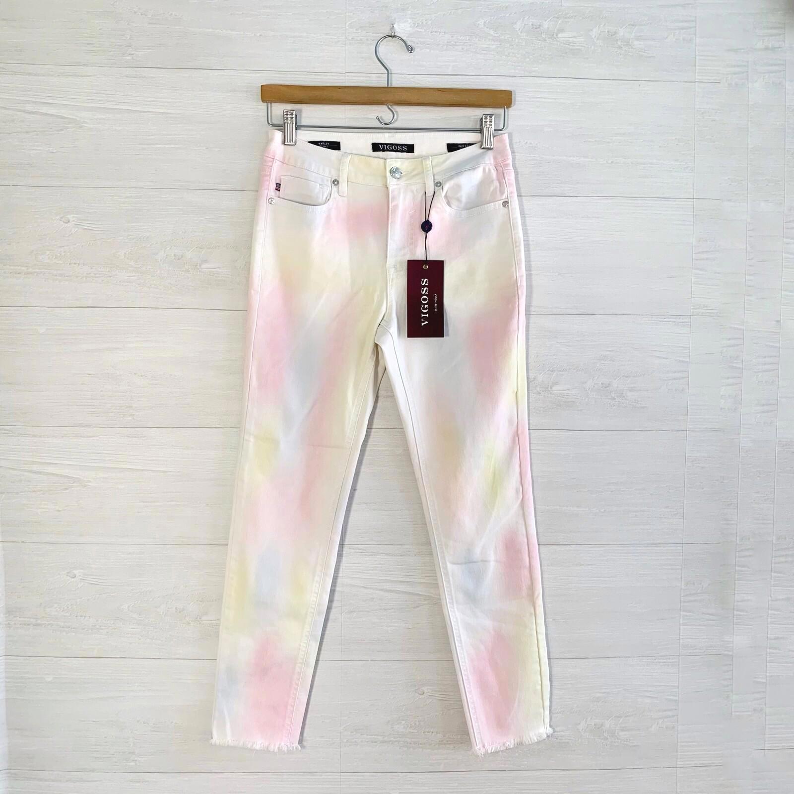 Nwt Vigoss - Marley Skinny Dyed White Cropped Jeans, Sz 27